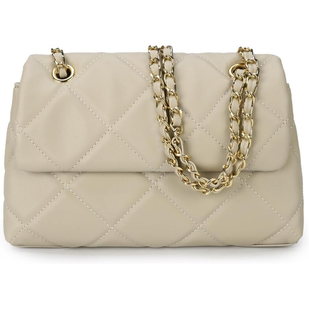 Gladdon Women's Beige Small Ladies Trendy Clutch Purses Cute Designer Hand-Bag